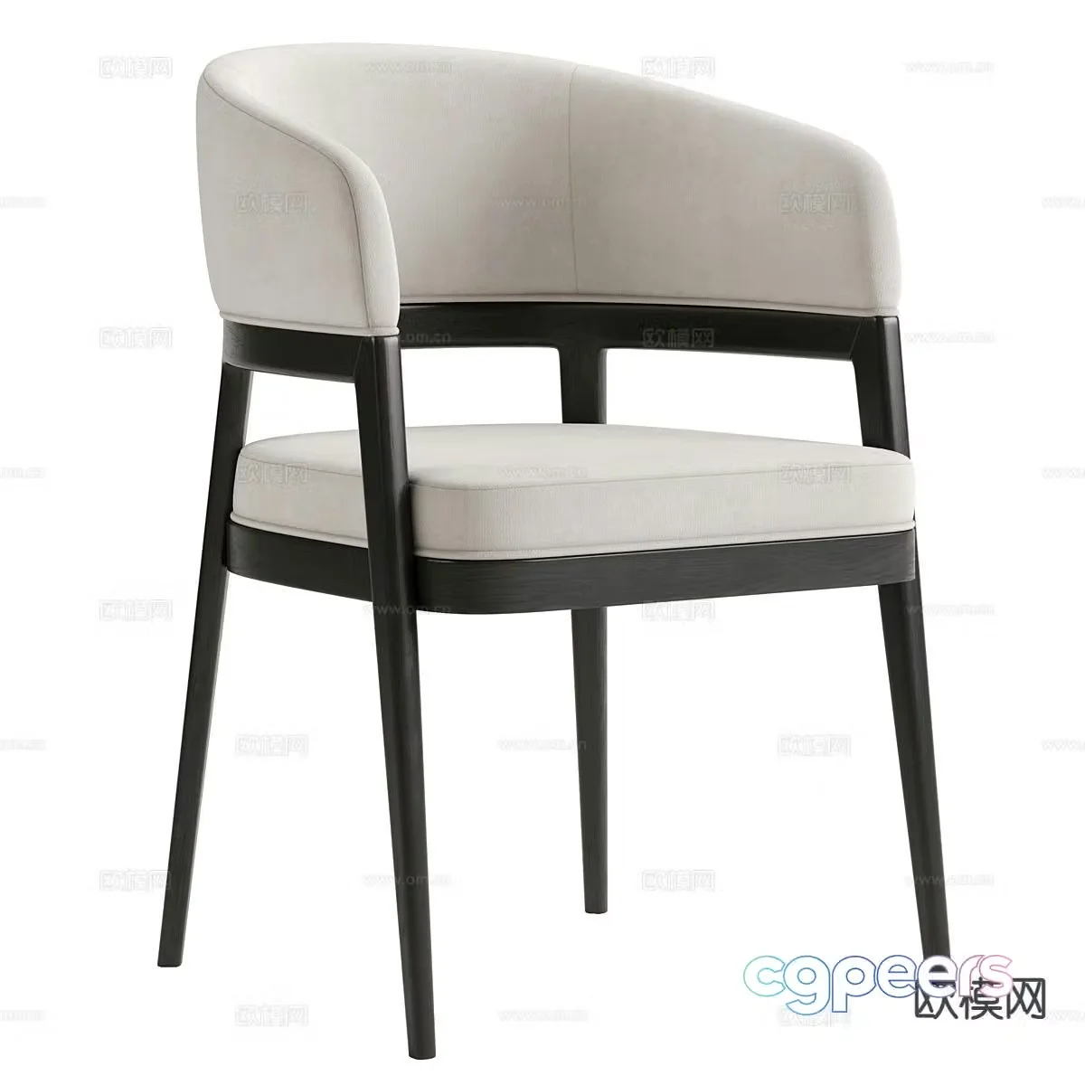 Modern chair dining chair 3d model
