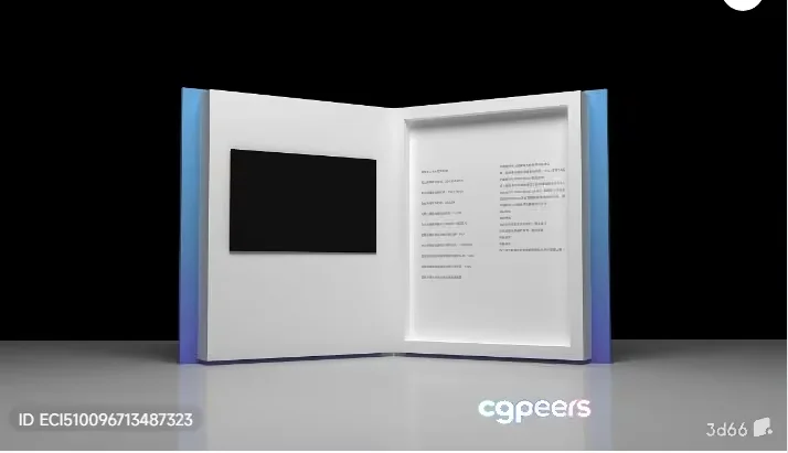 Open Book With Blank Pages 3D Model – 3059 – VRAY Render