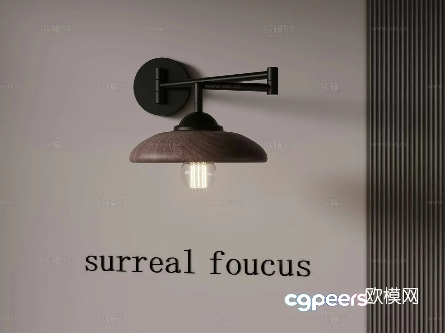 Modern medieval style wall light 3d model