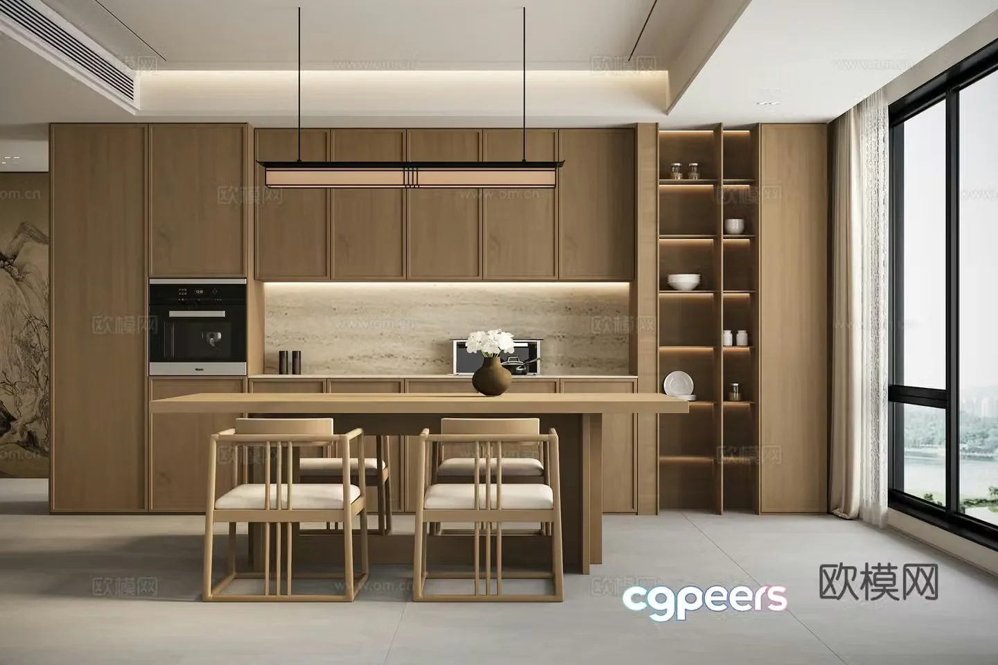 New Chinese restaurant 3D model