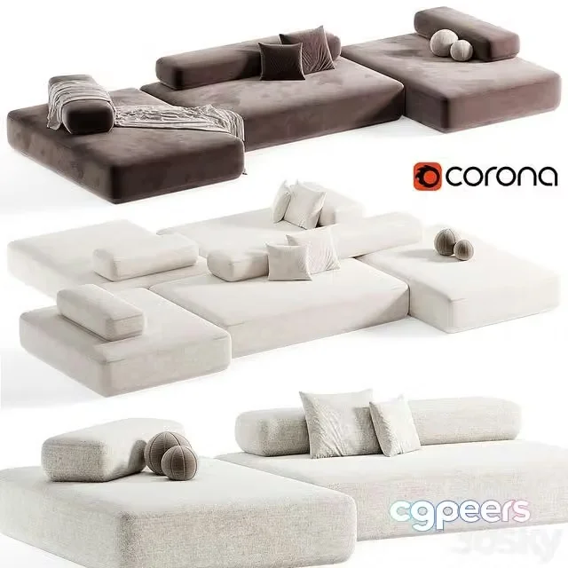3ds Max Free – Composition Sofa Modular Sofa