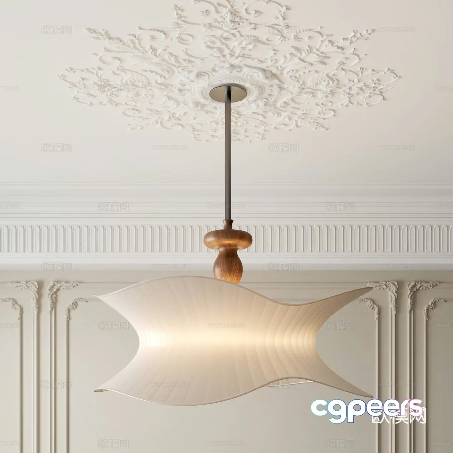 Decorative chandelier 3d model