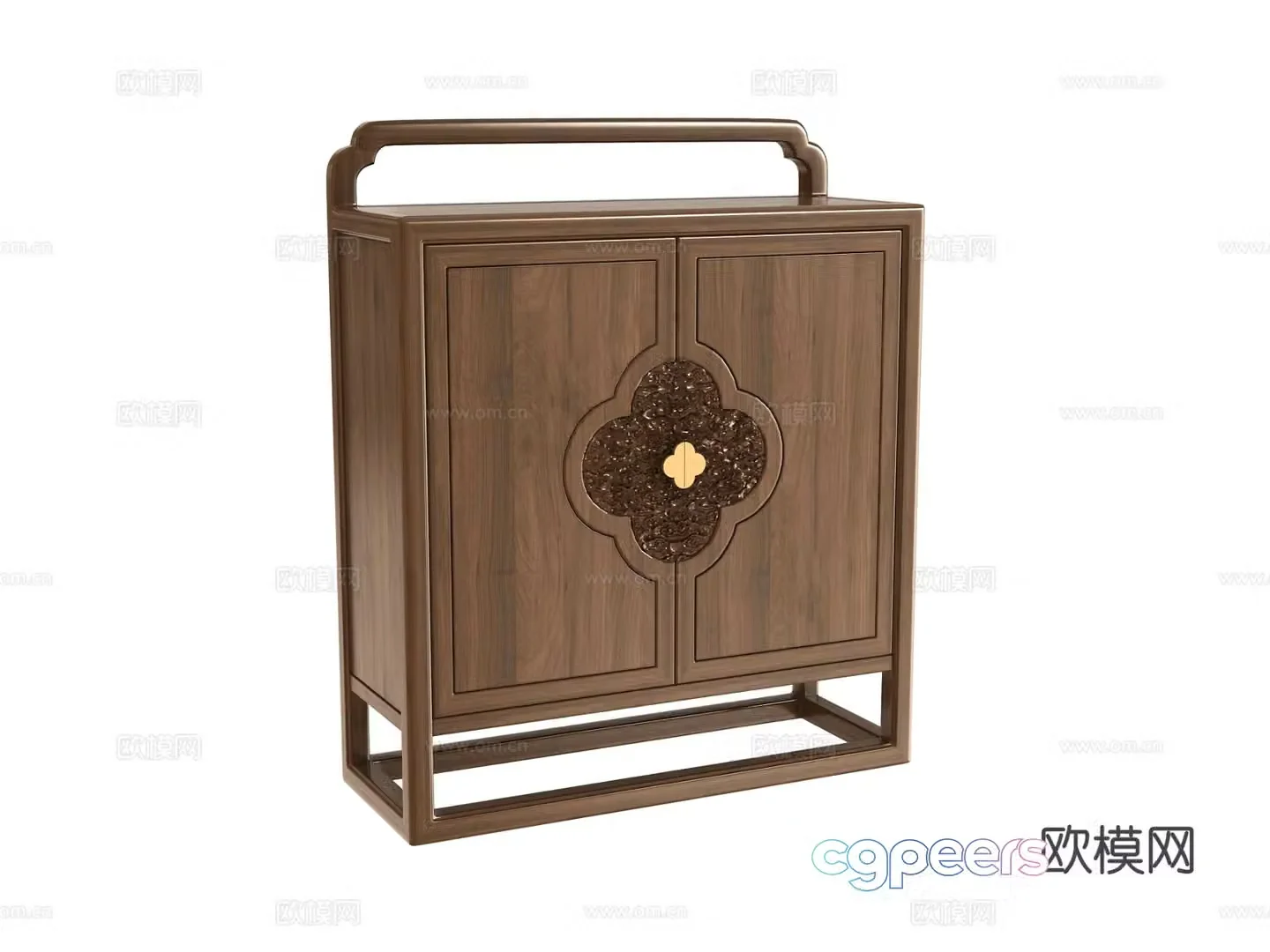 New Chinese style shoe cabinet 3d model