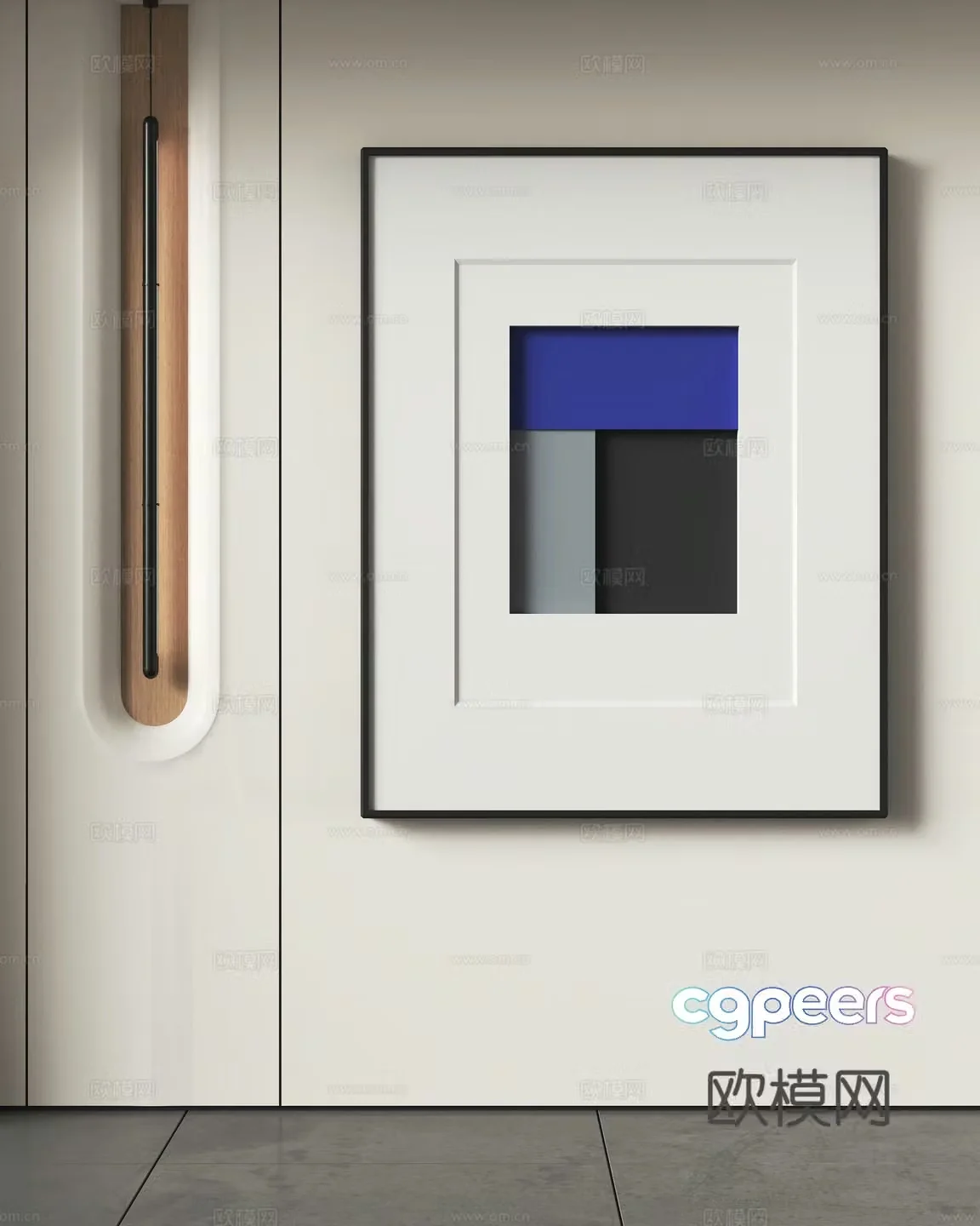 Modern decorative hanging painting 3d model
