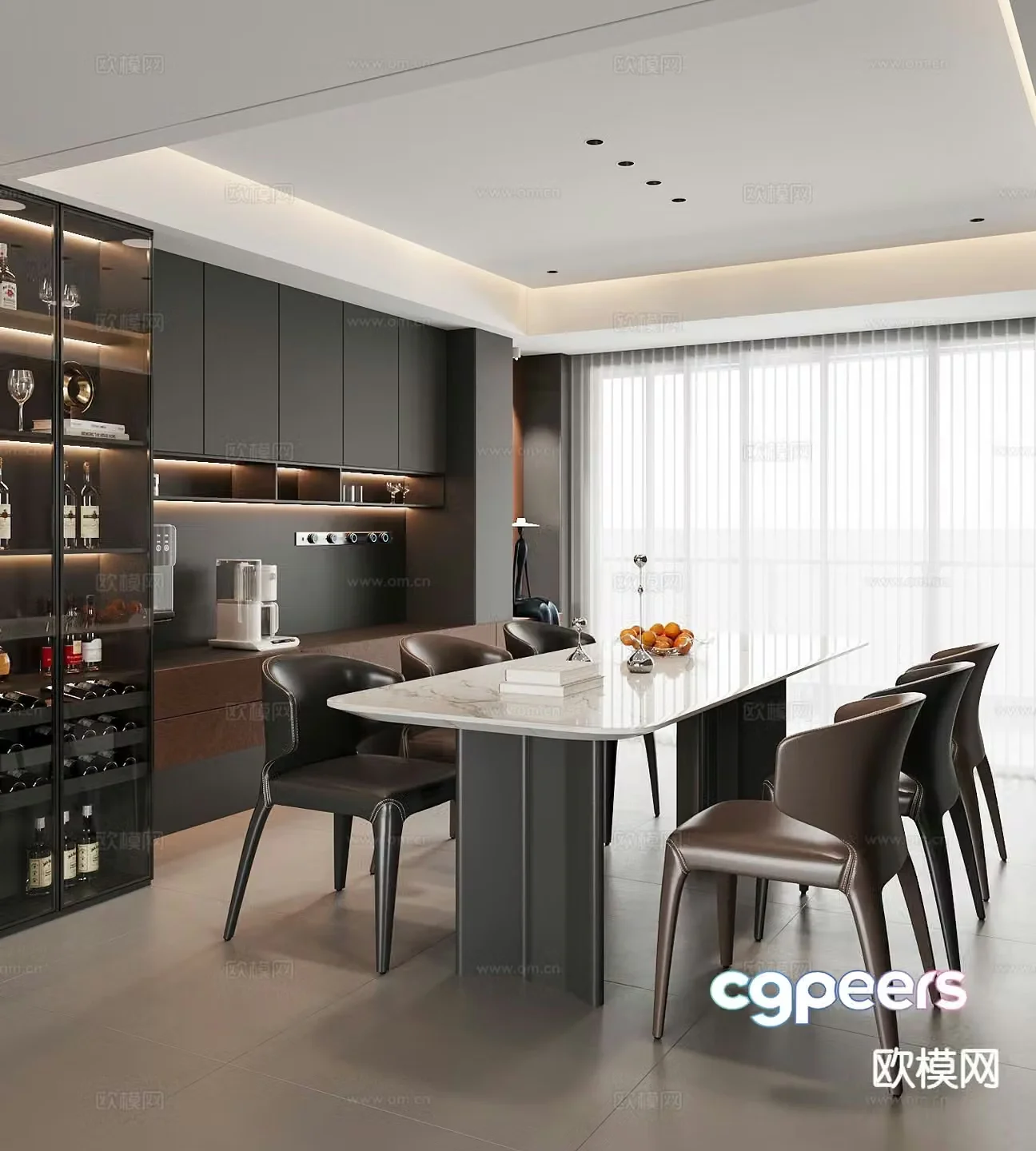 Italian restaurant 3d model