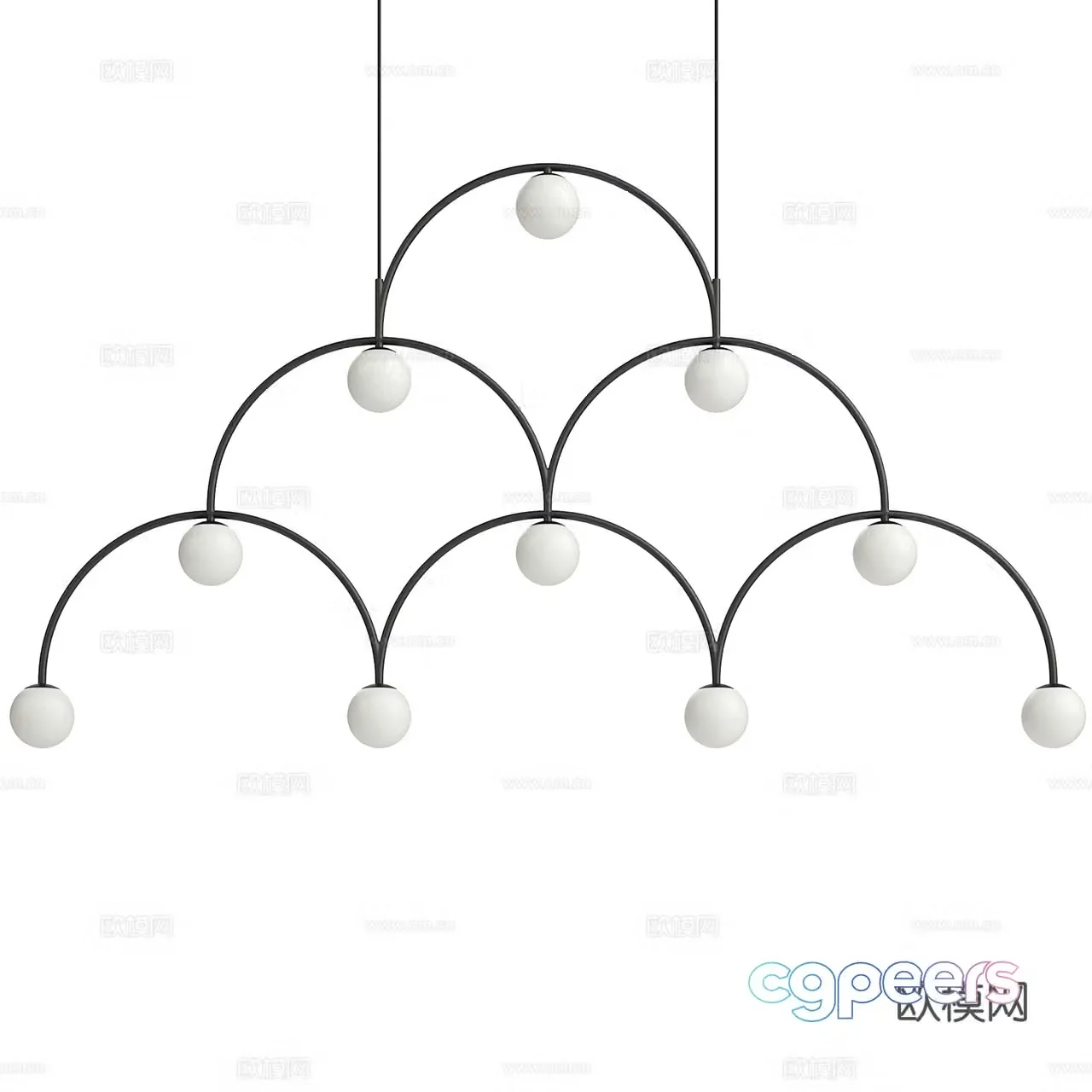 Pholc Minimalist Chandelier Decorative Chandelier Multi-head Chandelier Light Bulb Chandelier Modern Chandelier 3D Model