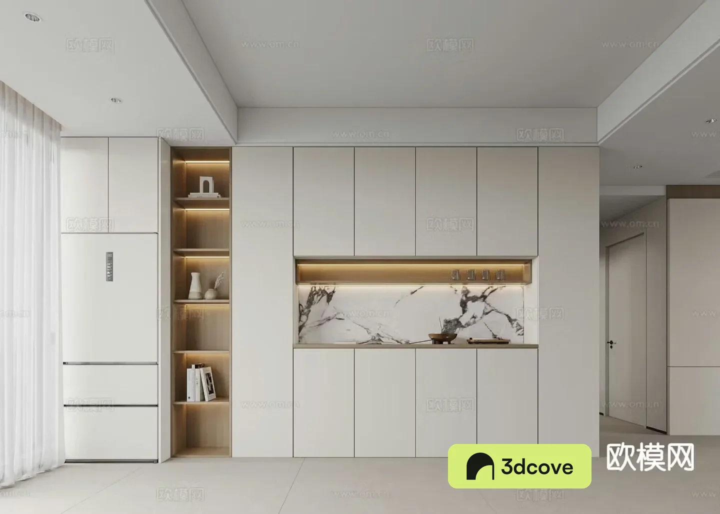 Modern wine cabinet sideboard
