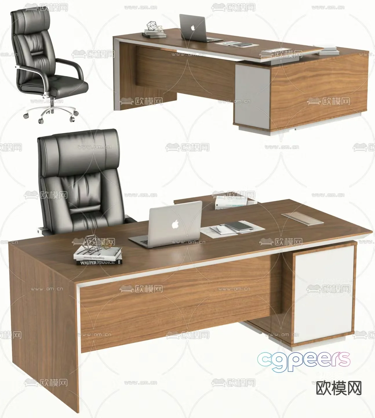 Executive desk executive desk 3d model