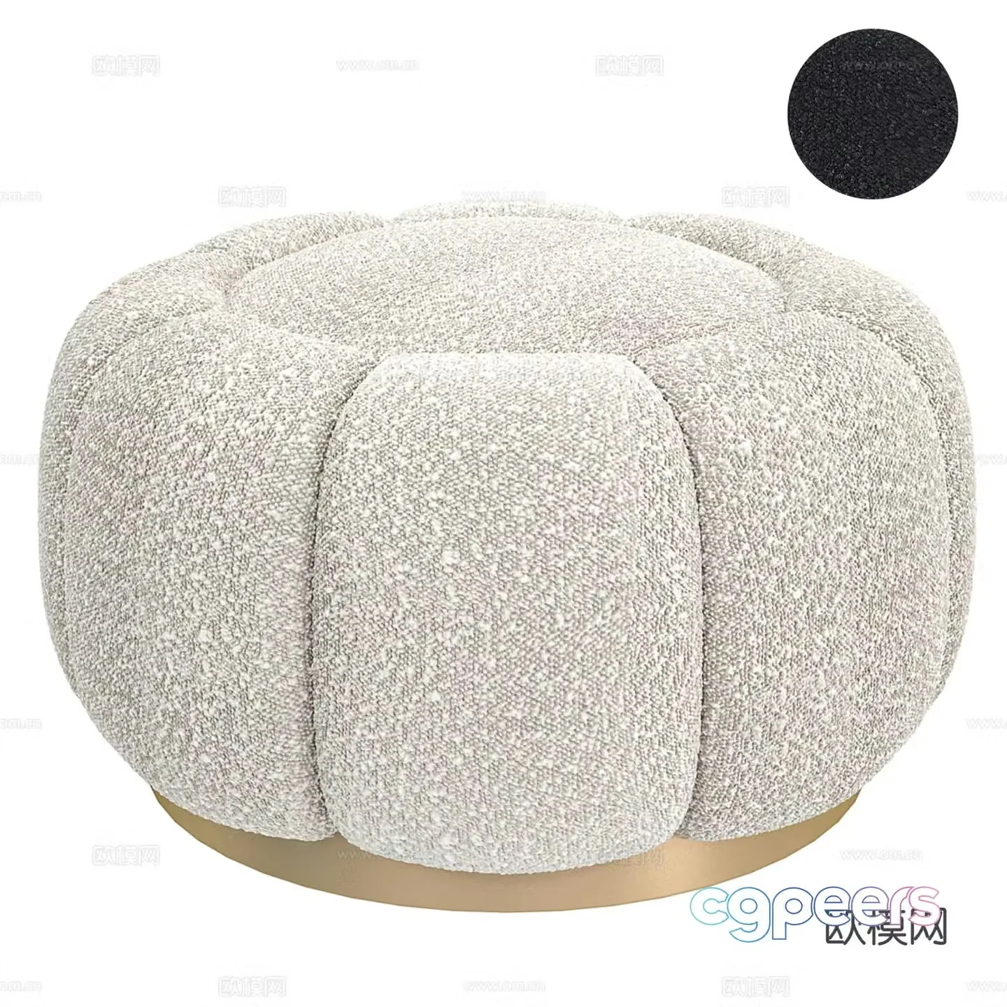 Modern stool sofa stool 3d model