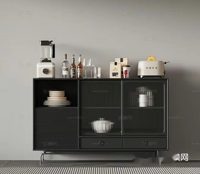 Modern Sideboard Furniture 3D Model – 10527 – VRAY Render
