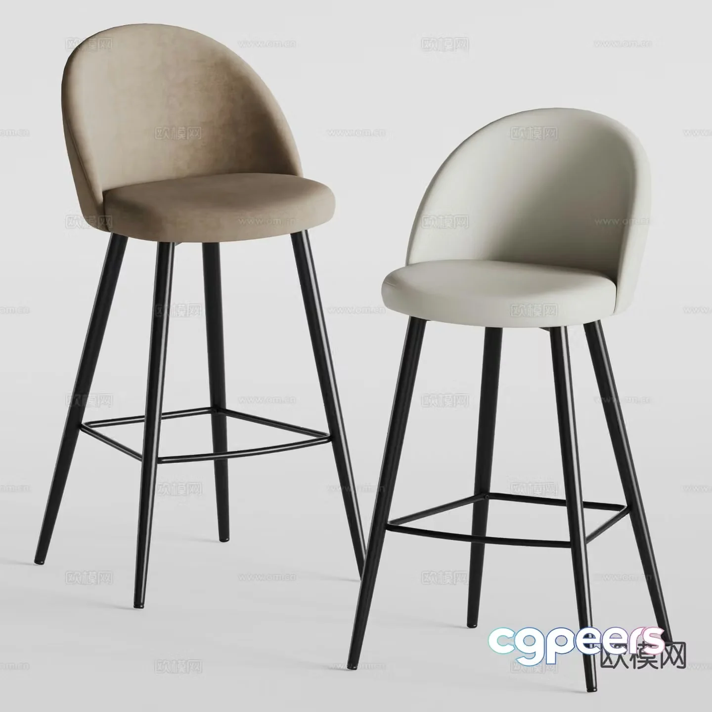 Extremis bar stool bar stool high stool 3d model