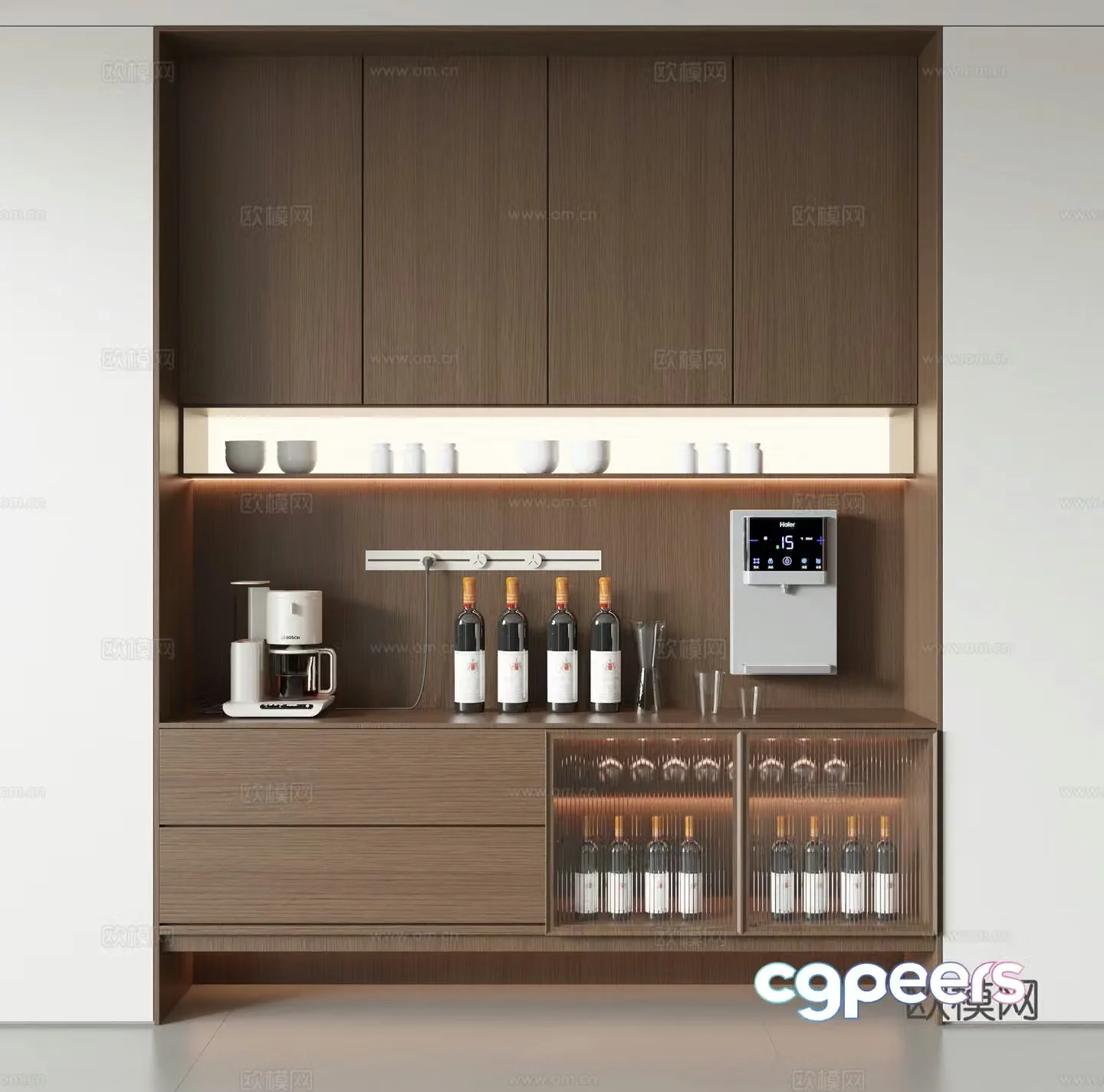 Modern sideboard 3D model