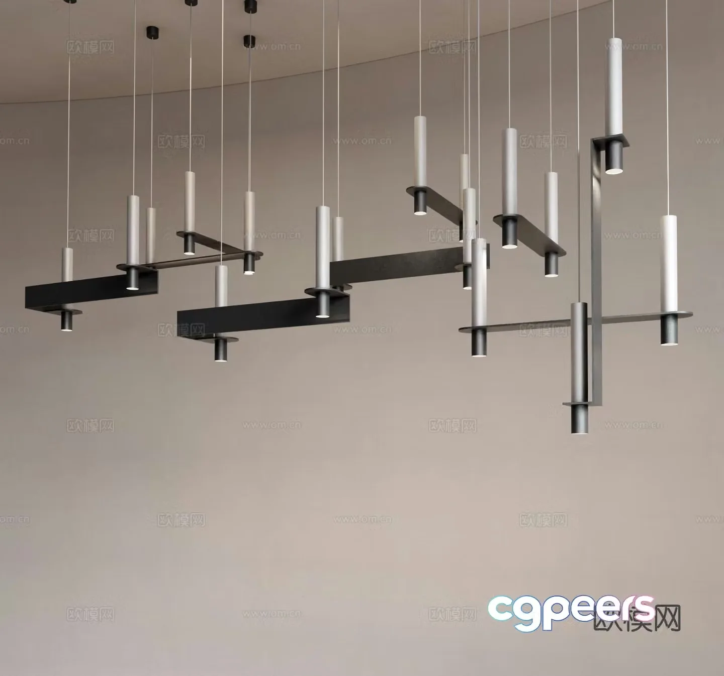 Creative chandelier art chandelier 3d model