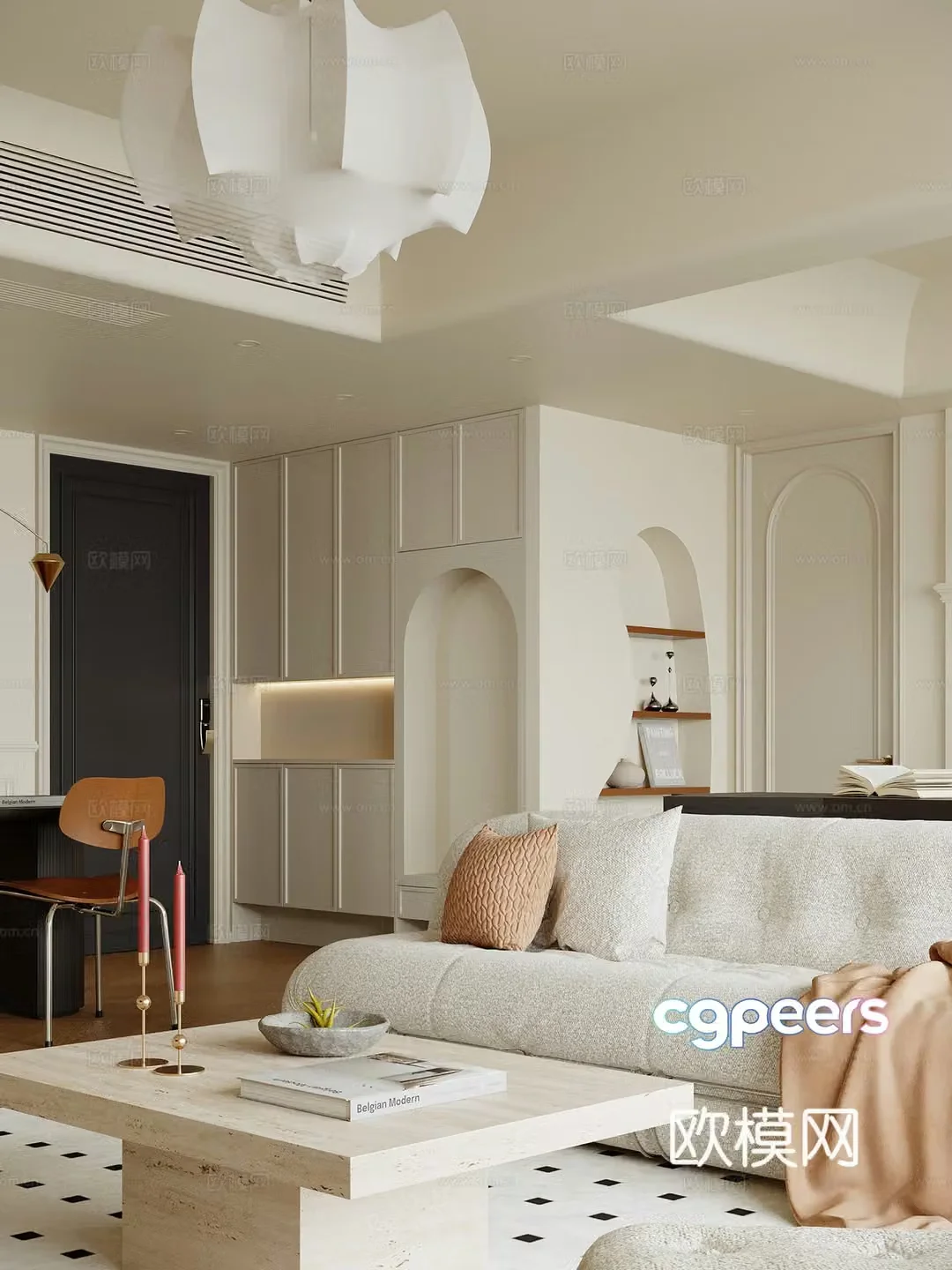 French restaurant 3d model