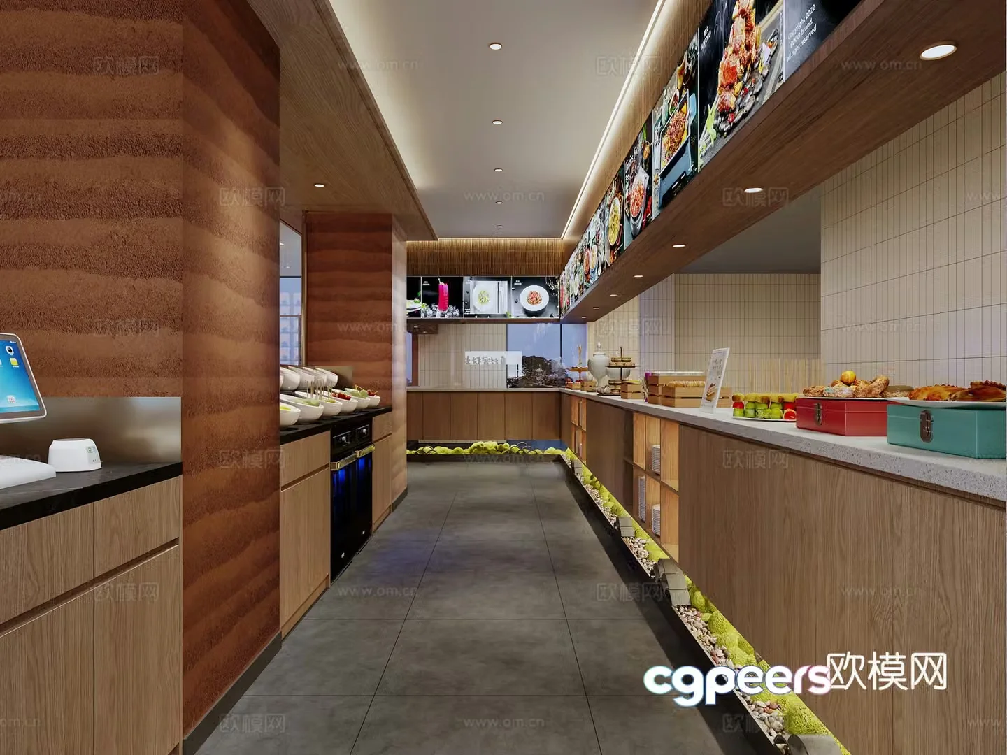 Chinese restaurant Sichuan restaurant 3D model