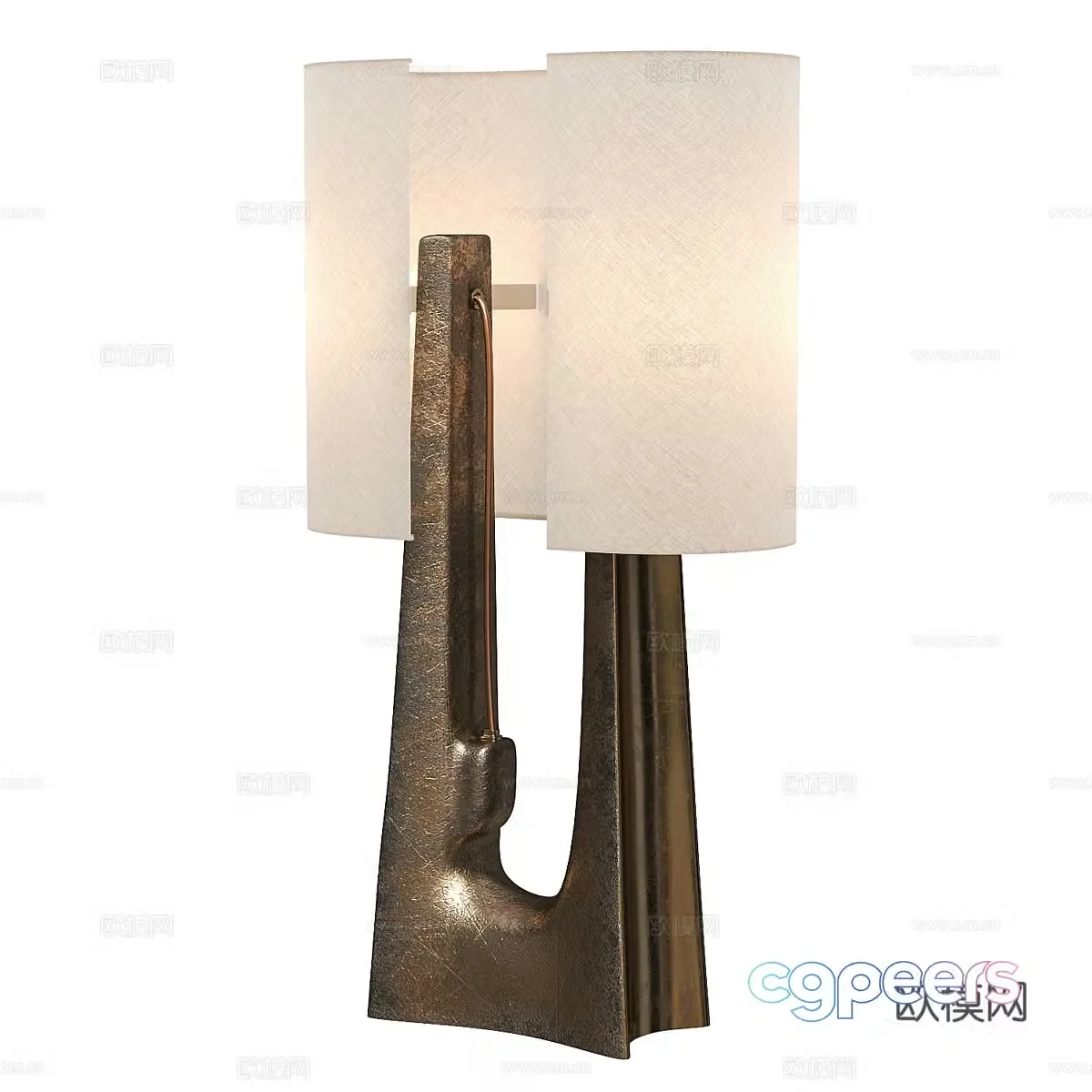 New Chinese light luxury 3D model