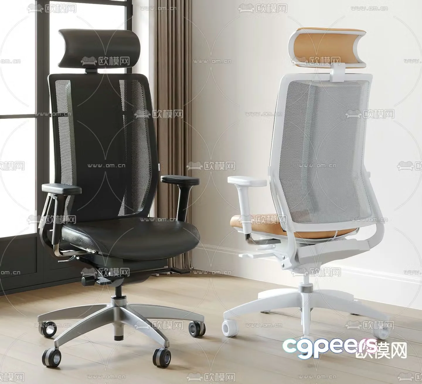 Office chair staff chair executive chair 3d model