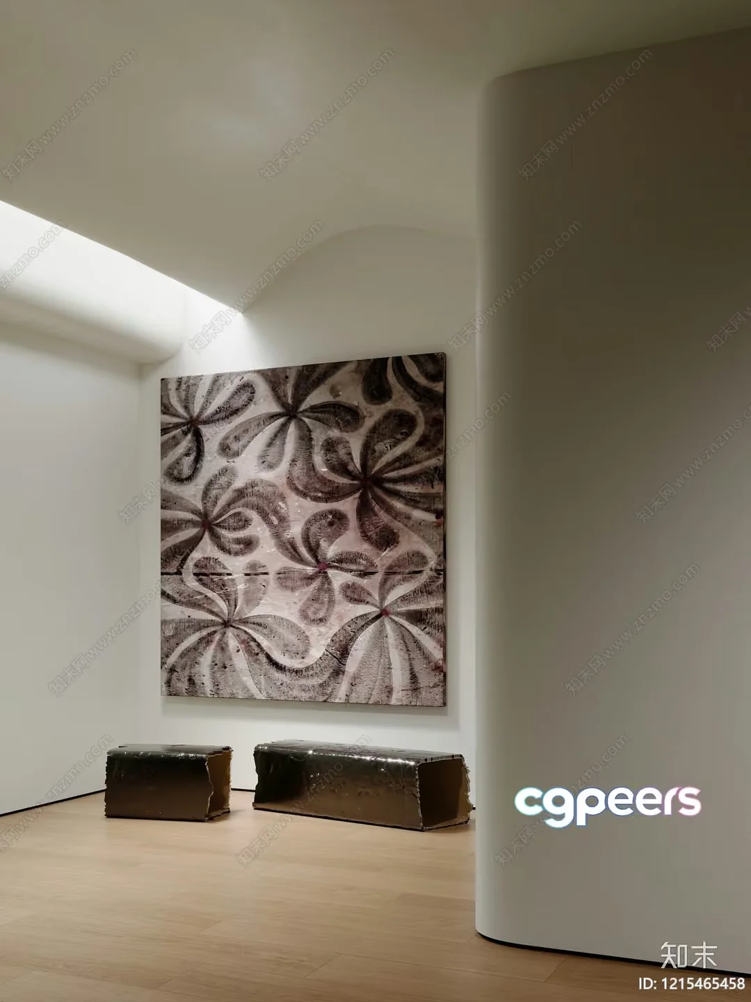 Modern Art Gallery 3D Model – 16434 – VRAY Render