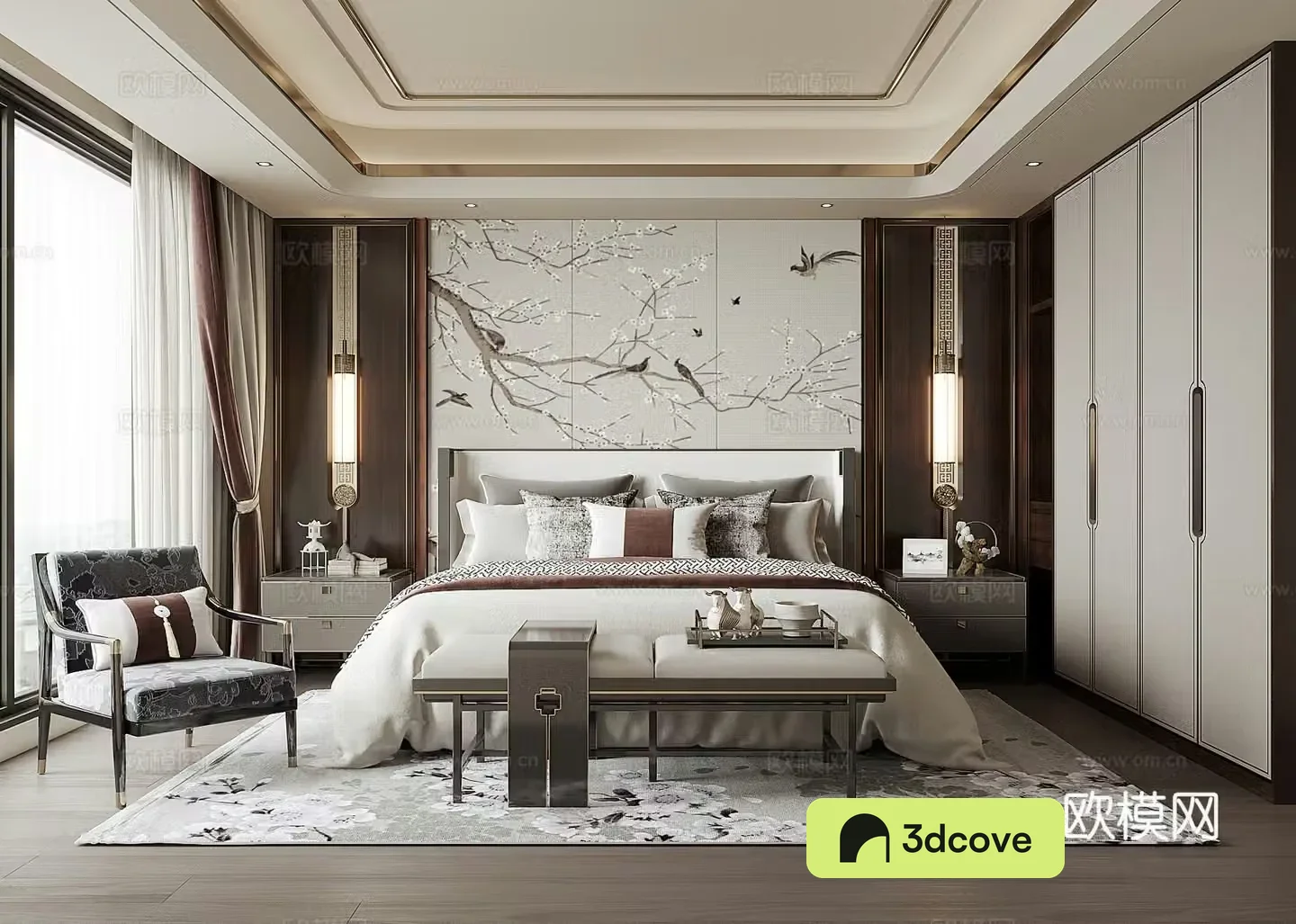 New Chinese bedroom