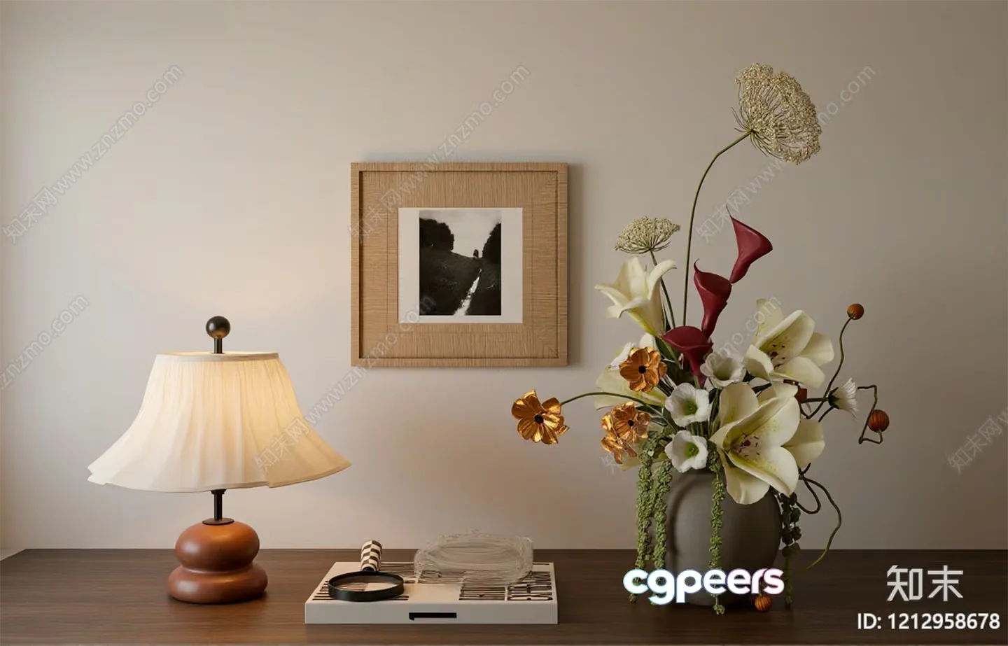 Modern Home Decor 3D Model – 19061 – VRAY Render
