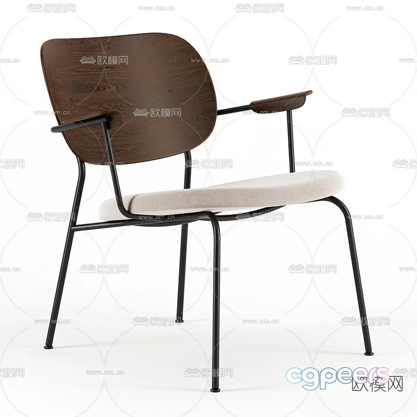 Bonaldo single chair leisure chair 3d model