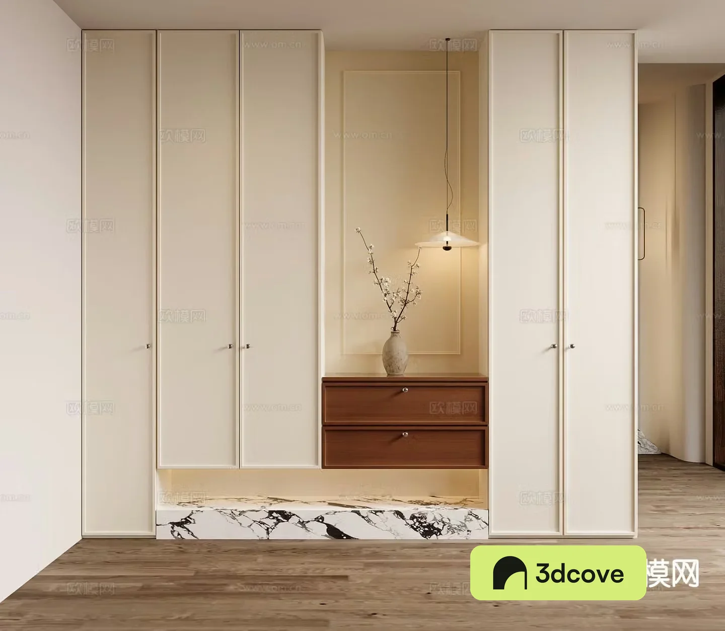 French entryway shoe cabinet