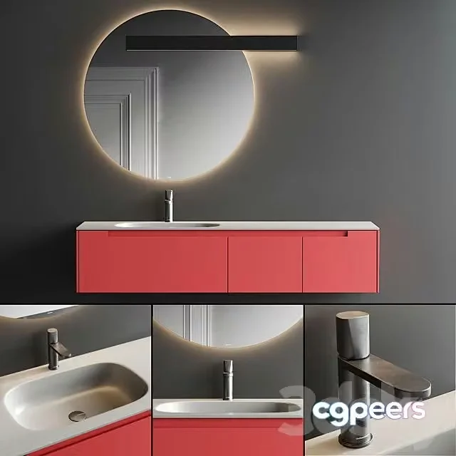 3ds Max Free – Orma Vanity Unit Set 1