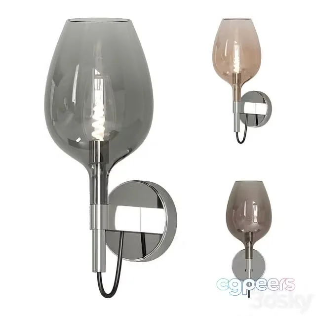 3ds Max Free – Rose Wall Light