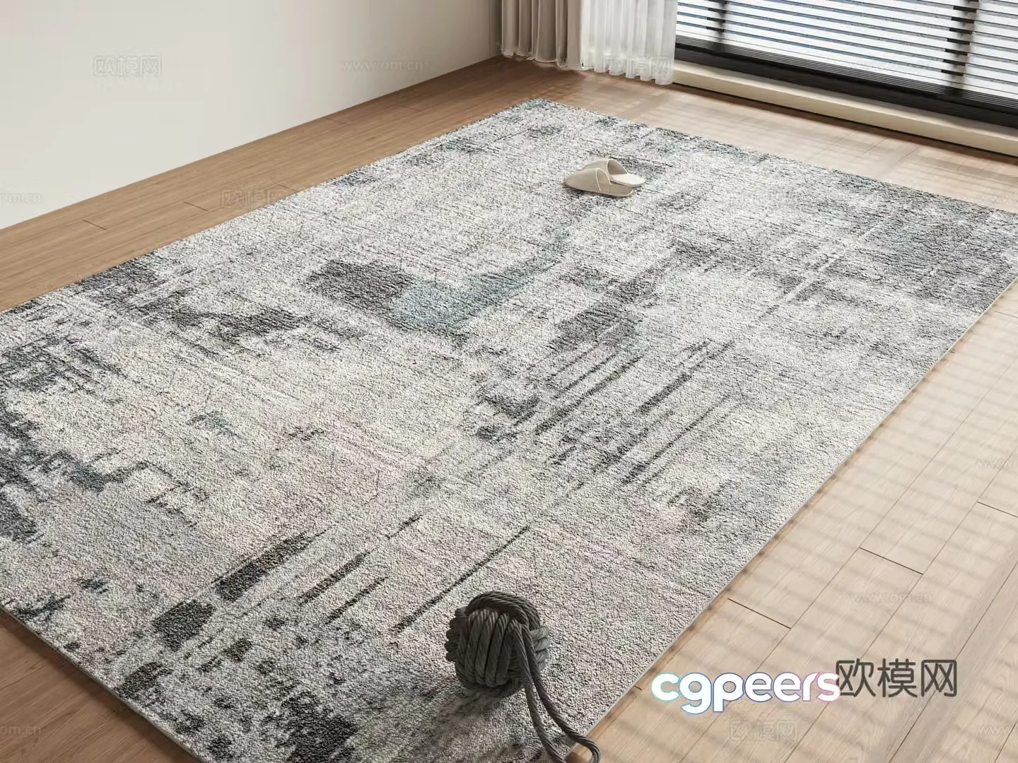 Modern style carpet 3d model