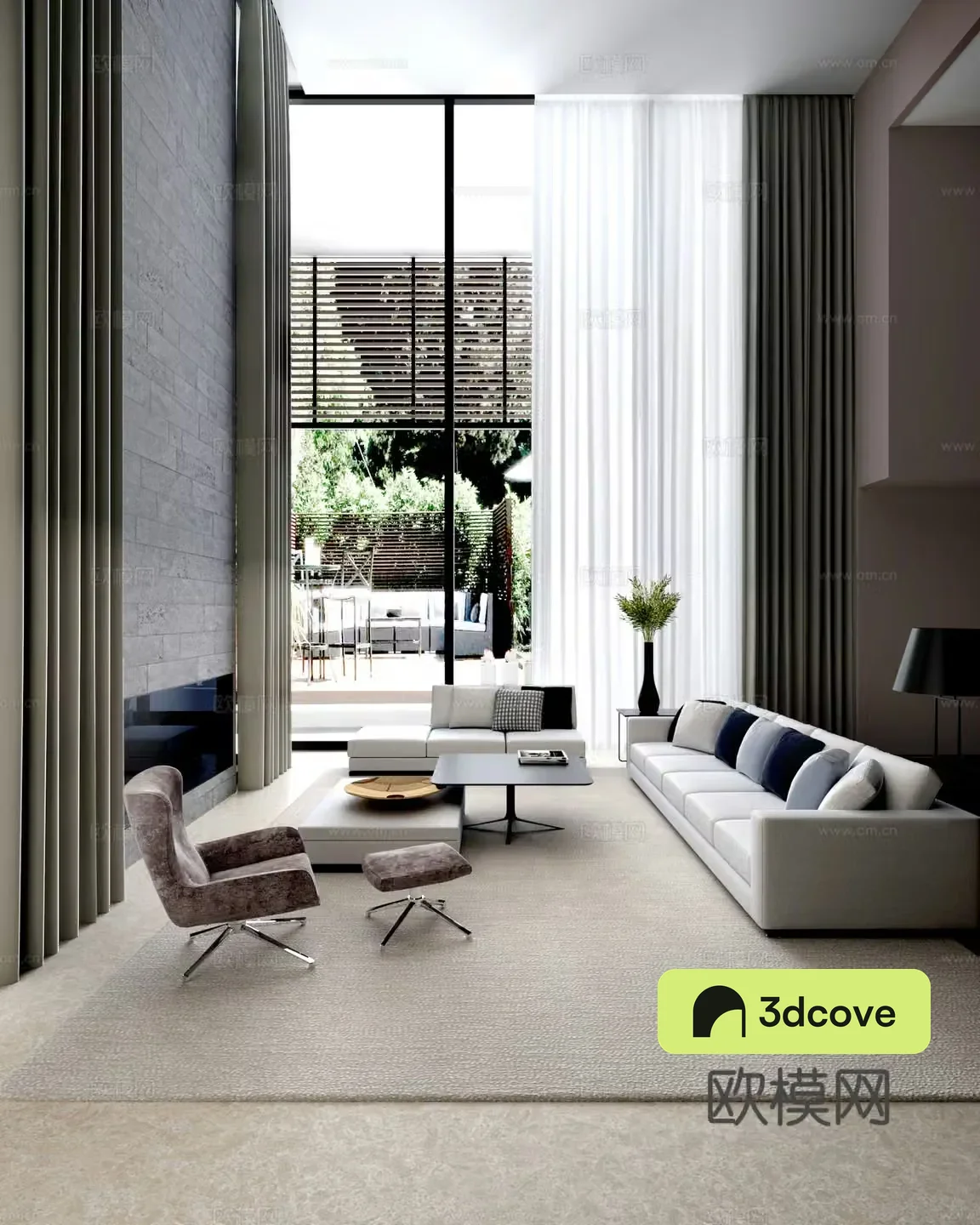 Modern villa living room