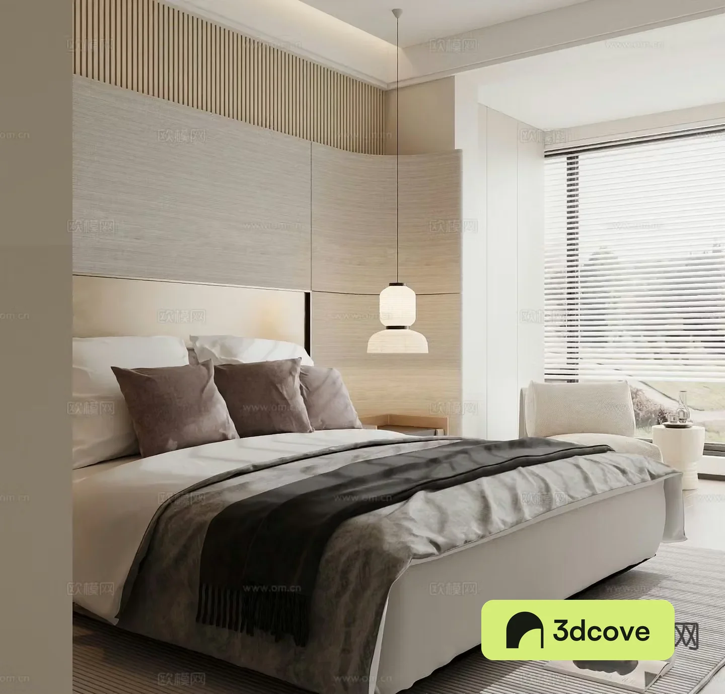 Modern double bed
