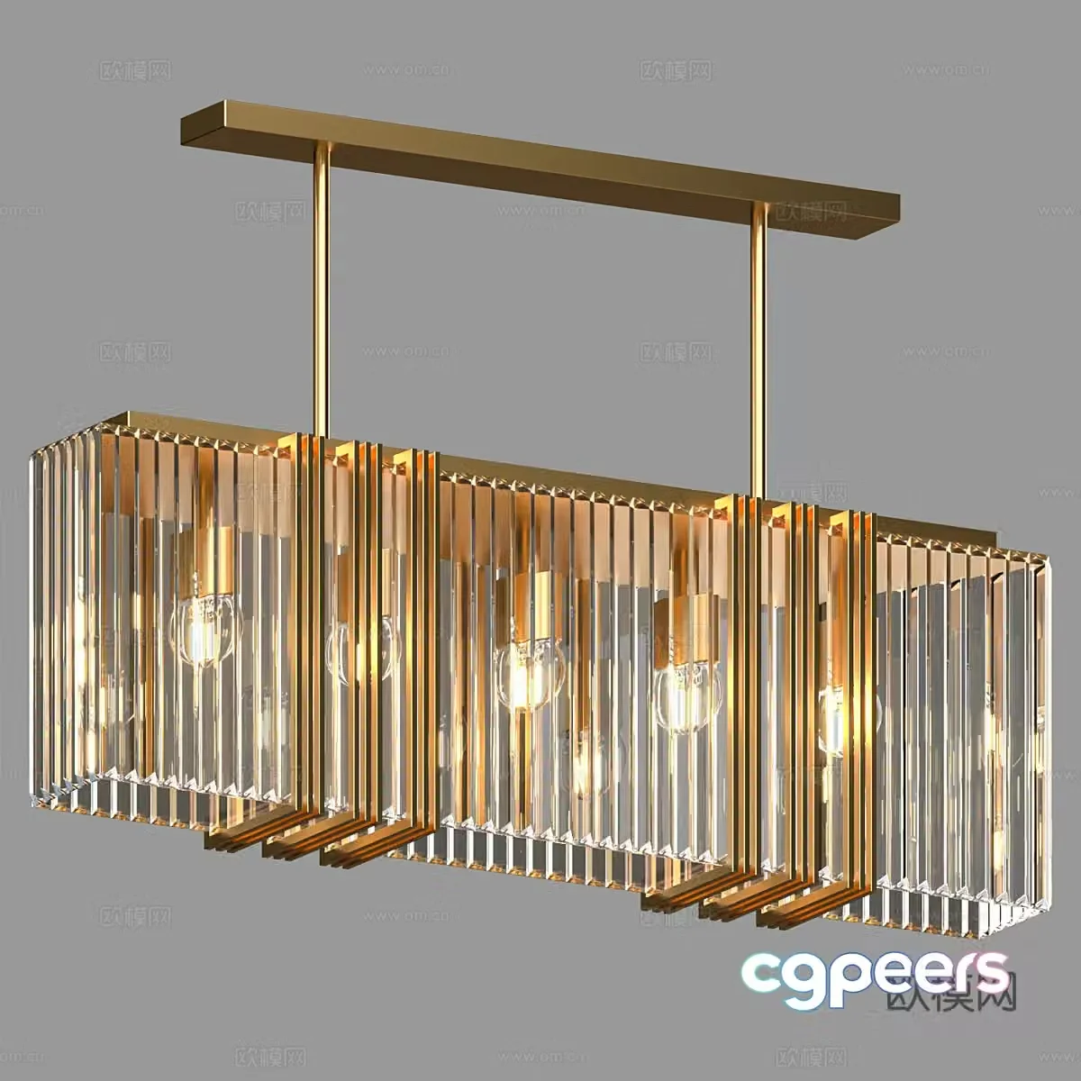 Modern simple light luxury chandeliers chandeliers simple chandeliers restaurant chandeliers living room chandeliers 3D model