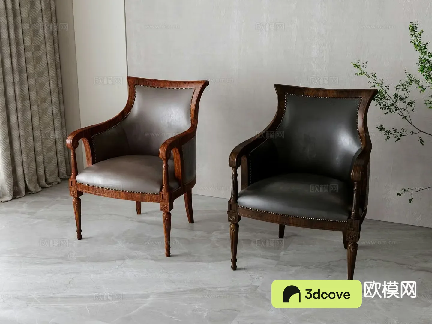 American leather single chair armchair