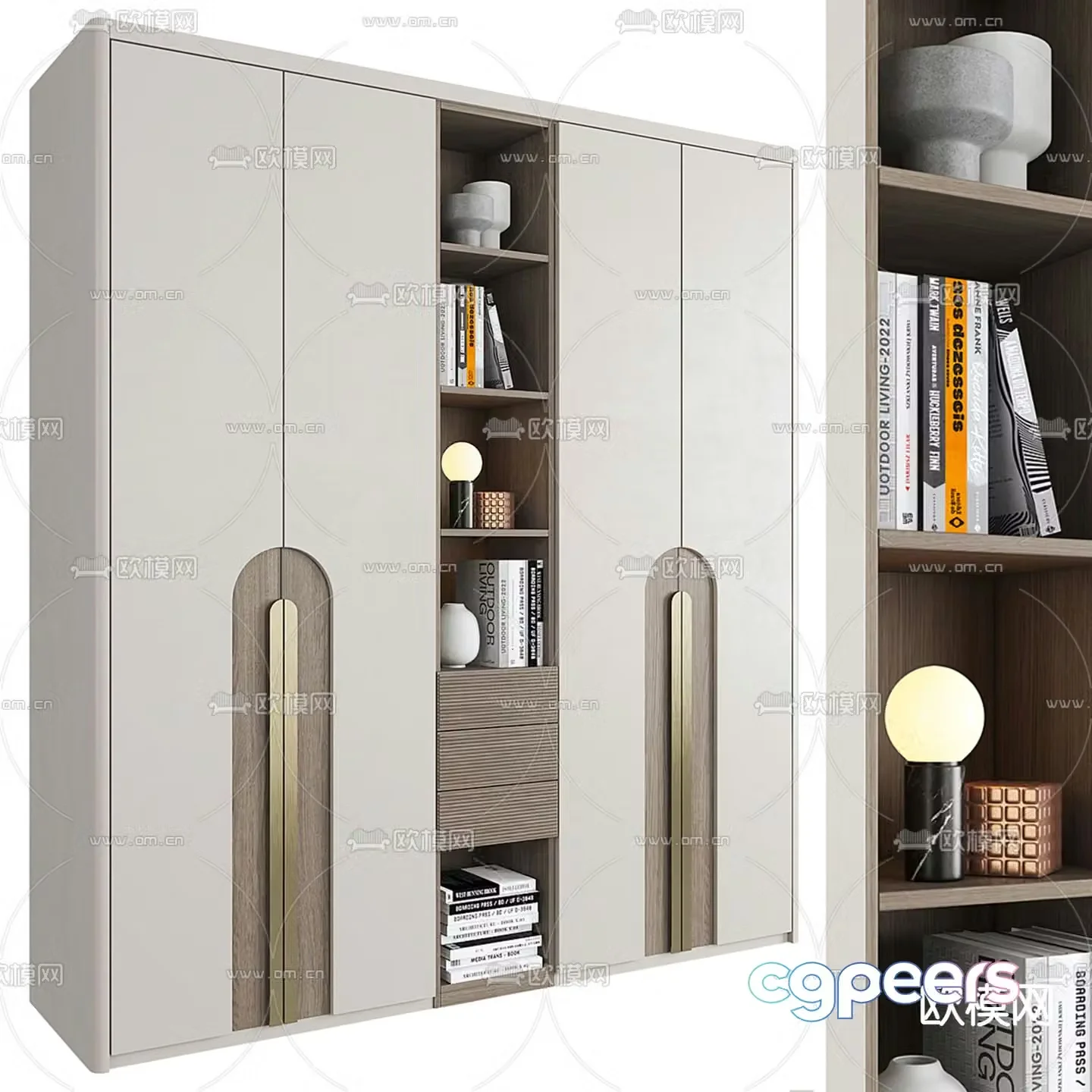 Modern wardrobe 3d model