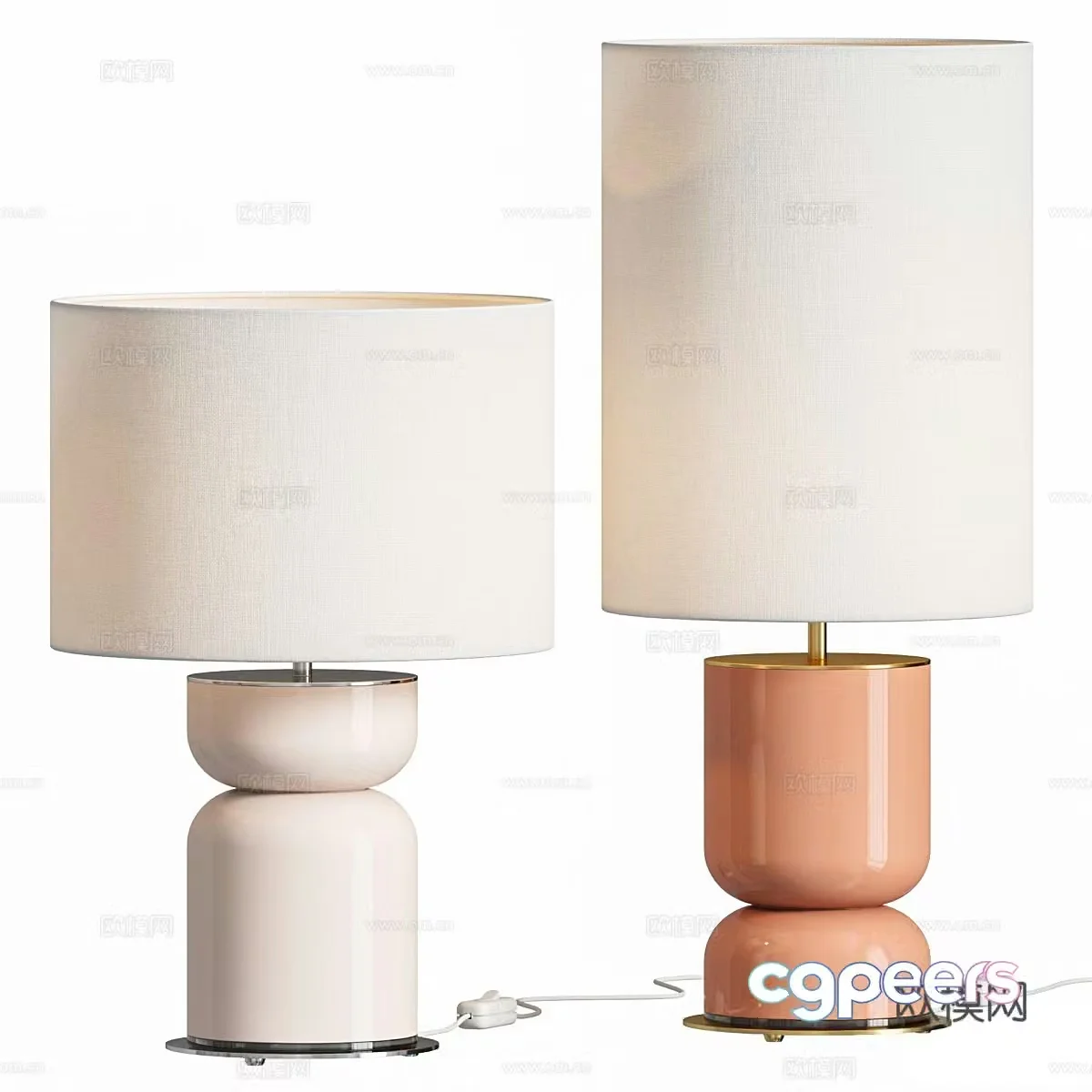 New Chinese desk lamp 3D model