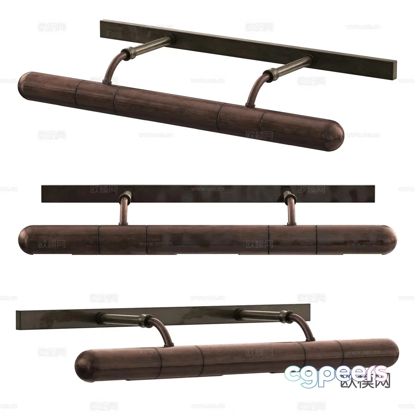 Modern light luxury long mural light 3d model