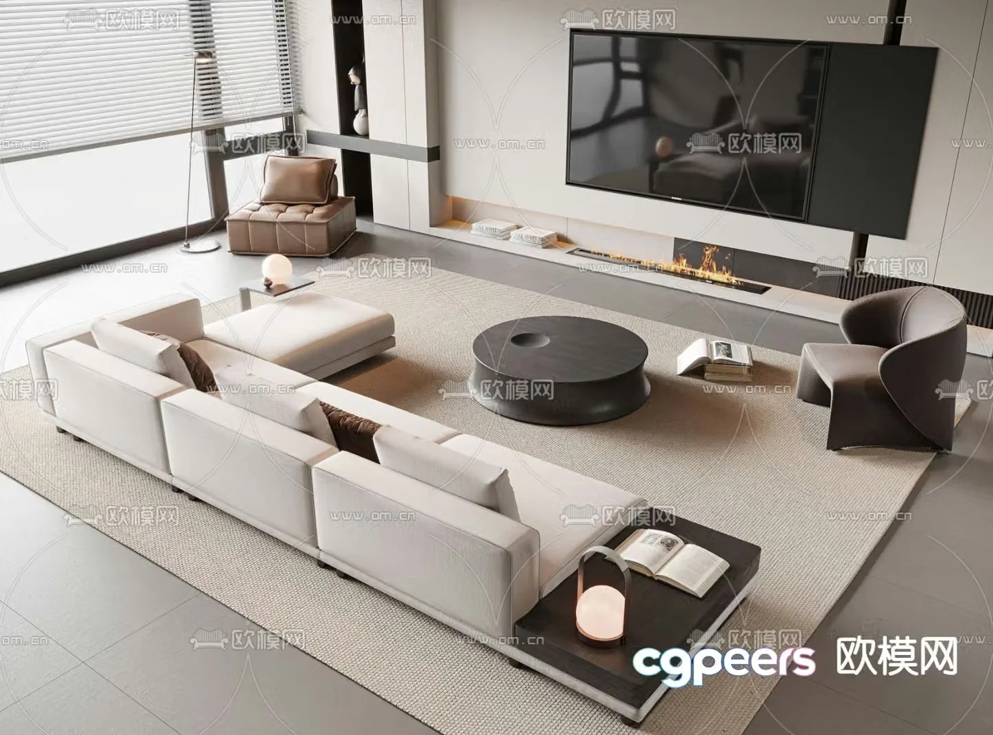modular sofa 3d model