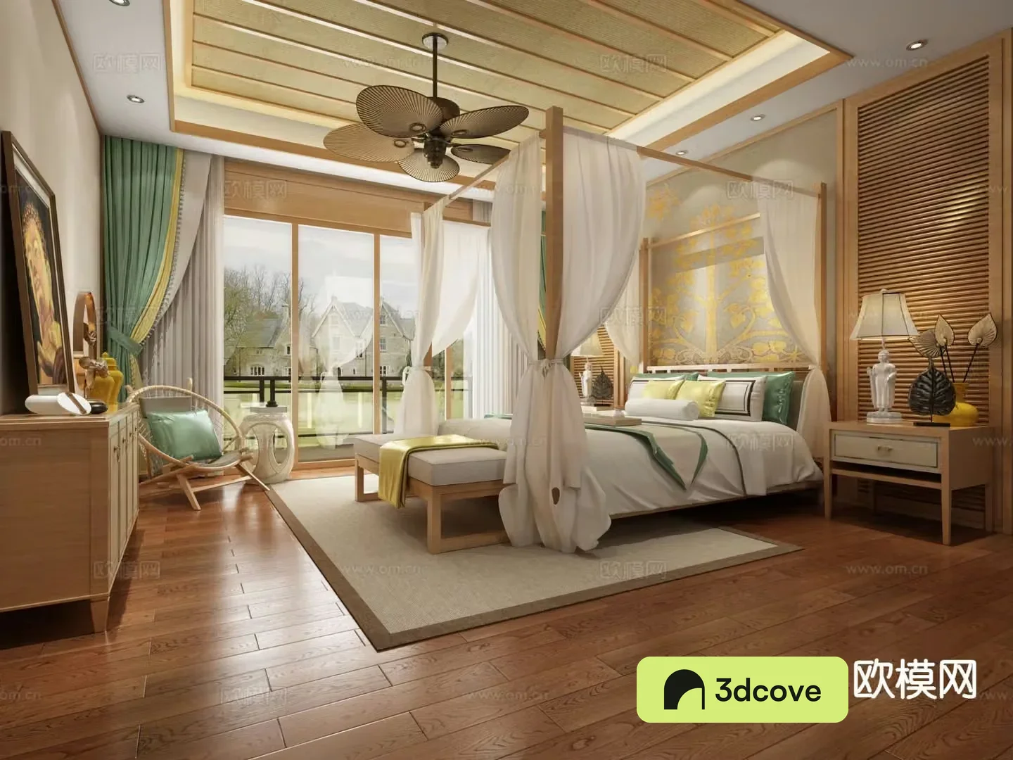 Southeast Asia bedroom B&B guest room