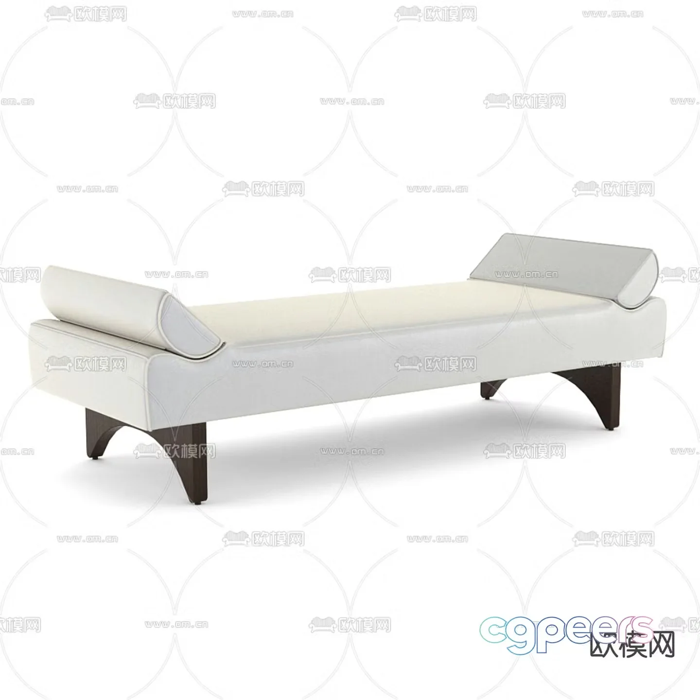 Olivya shoe changing bench bench 3d model