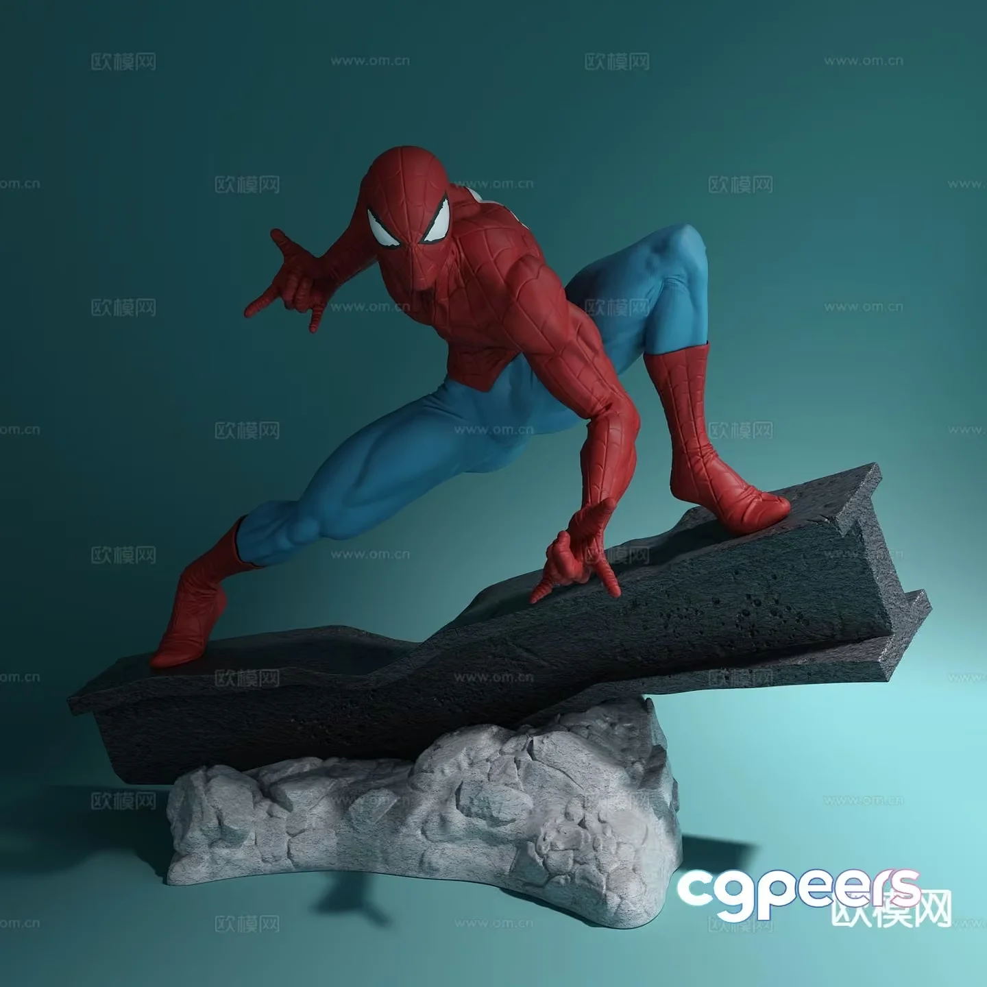 A Spiderman Figurine 3D Model – 9797 – VRAY Render