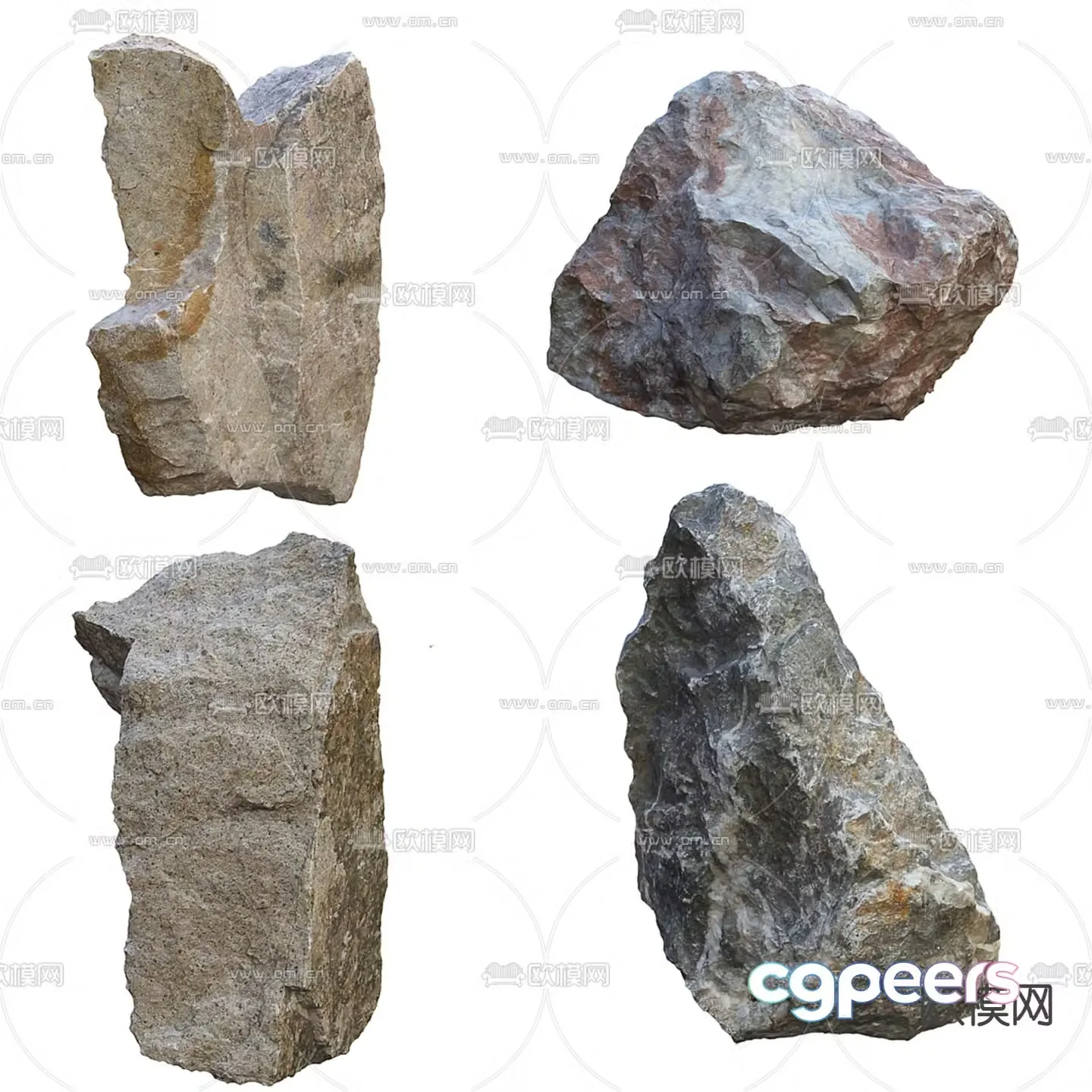 stone stones landscape stone 3d model