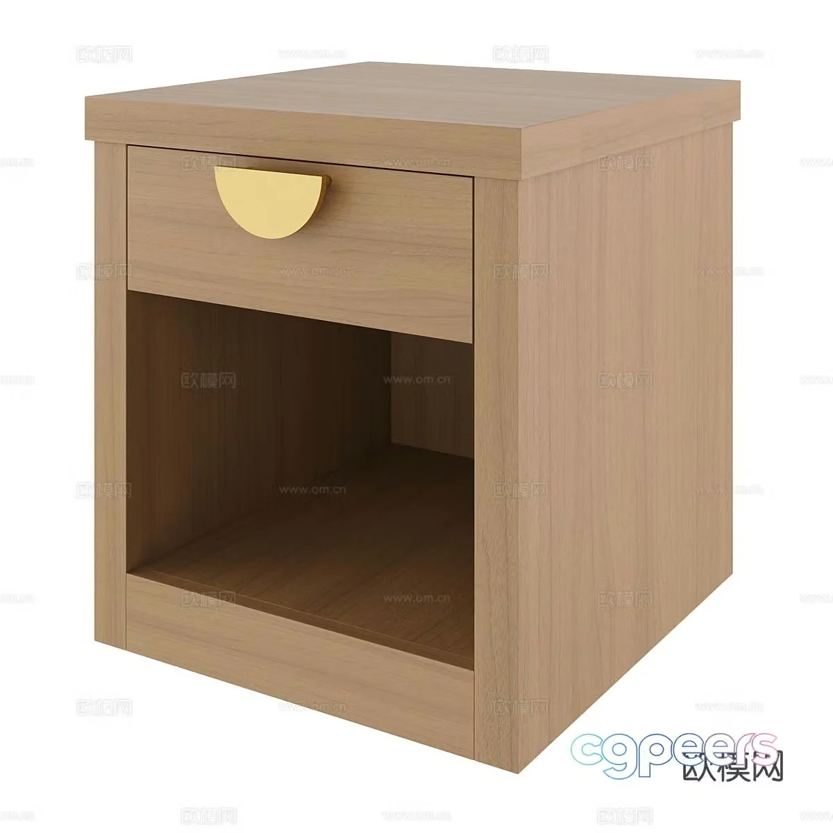 Nordic bedside table 3d model