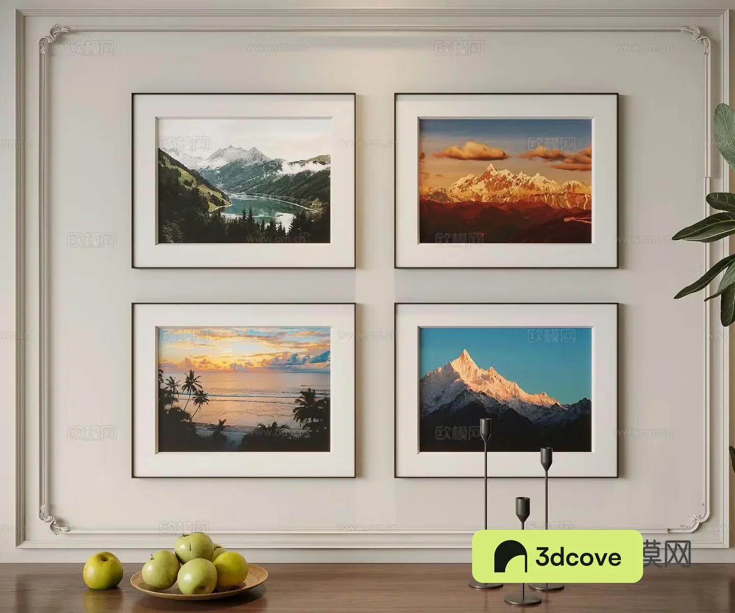 Modern oil painting landscape hanging painting decorative painting