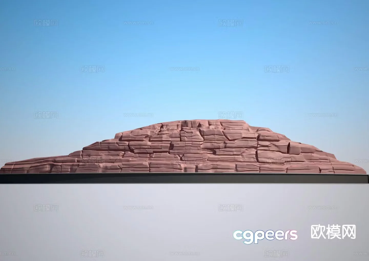 rockery plastic stone stone 3d model