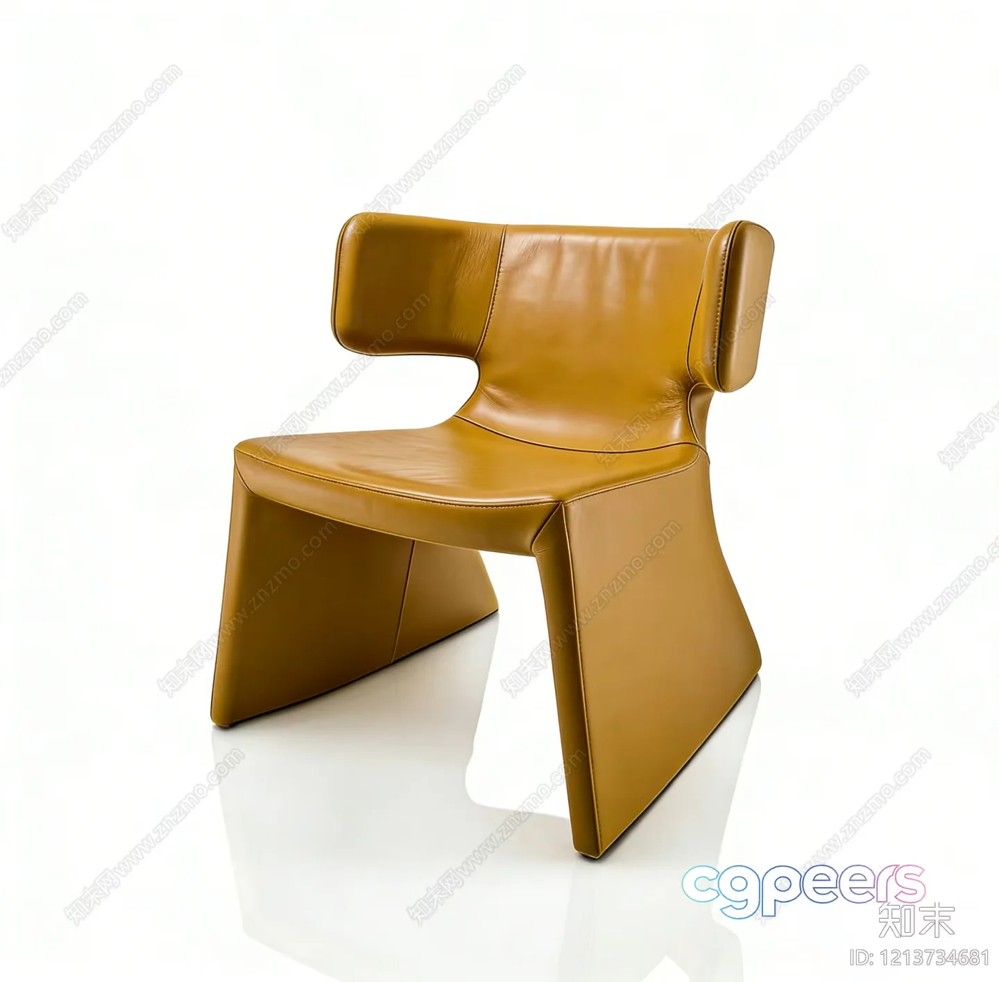 Modern Leather Chair 3D Model – 13746 – VRAY Render