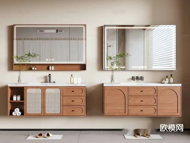 Modern Bathroom Vanity 3D Model – 5672 – VRAY Render