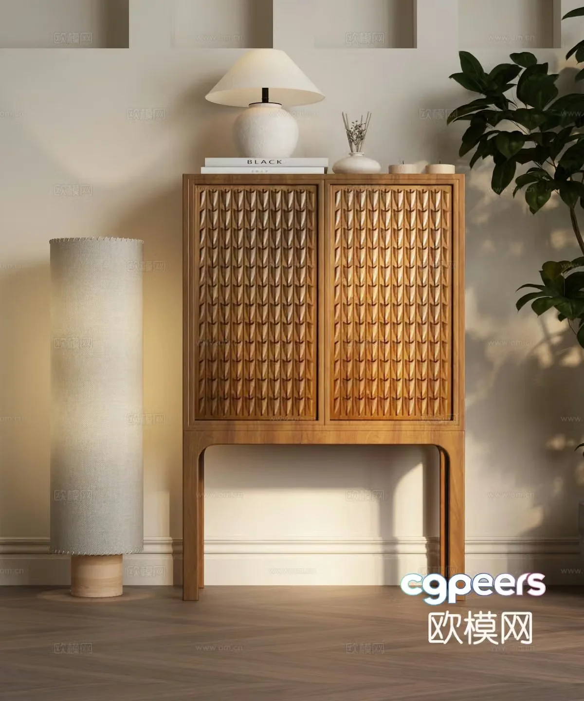 Modern medieval porch cabinet Modern sideboard Modern medieval style sideboard 3D model