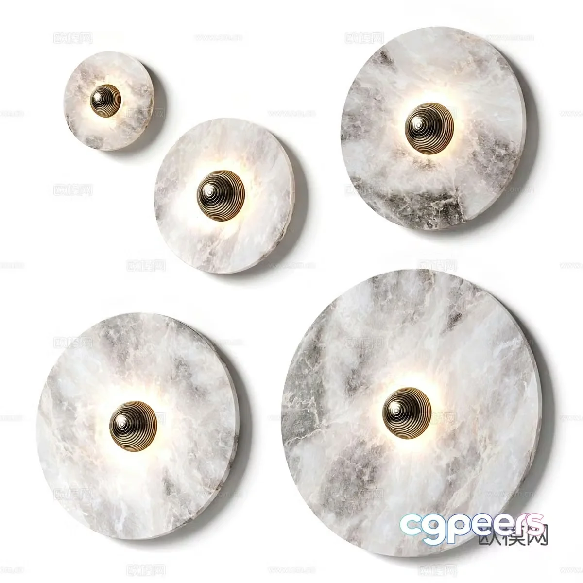 New Chinese style decorative wall light 3D model