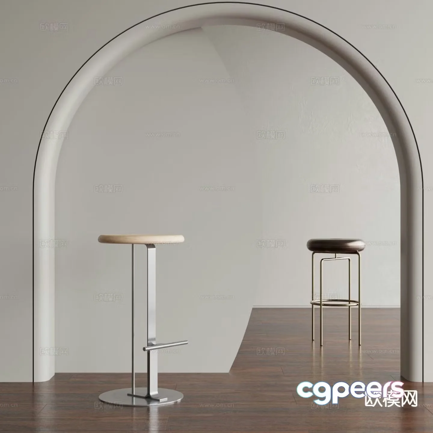 Modern bar stool bar stool 3d model