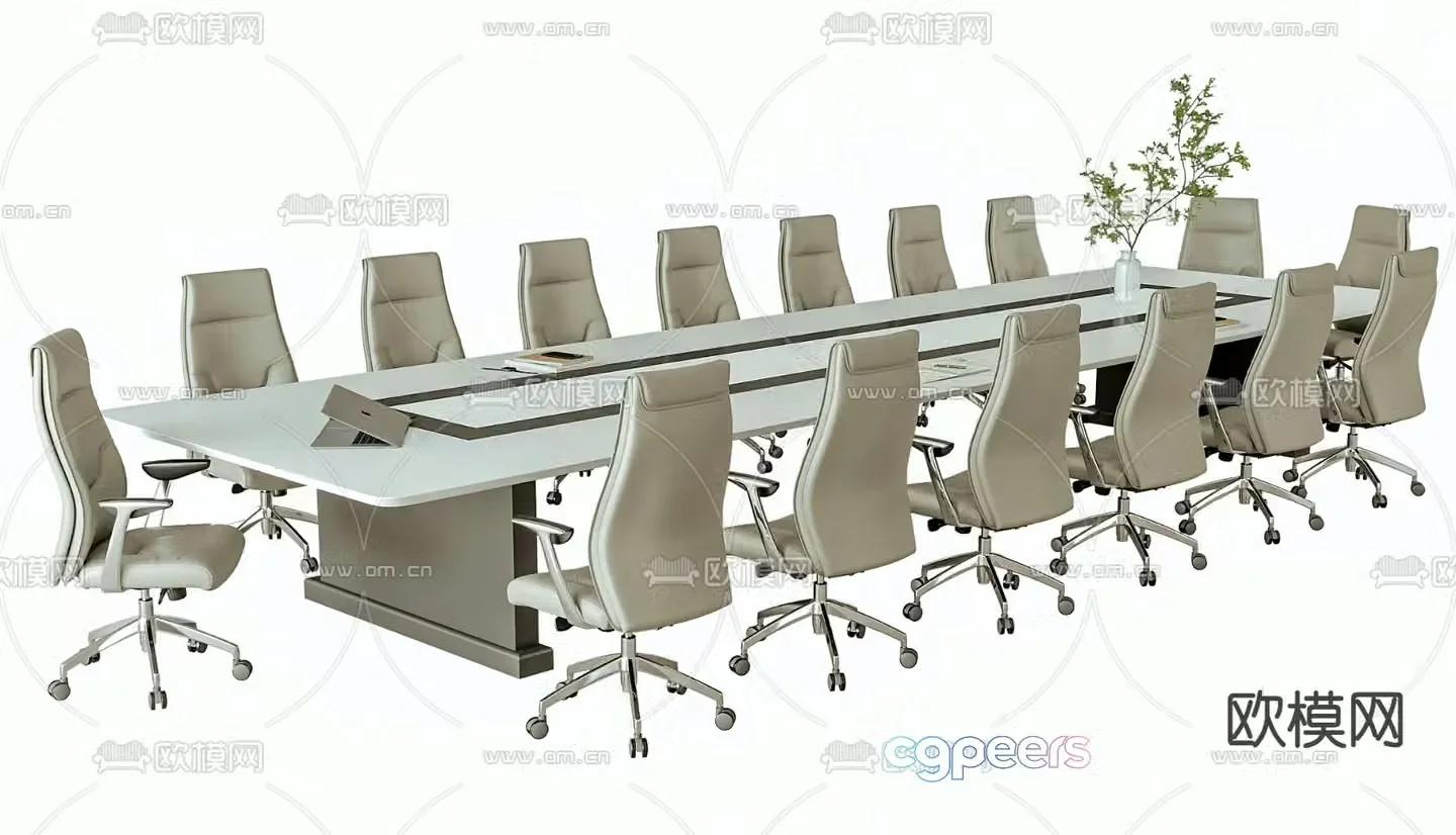 Modern conference table 3d model